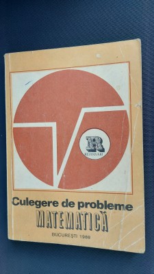 CULEGERE DE PROBLEME DE MATEMATICA CLASELE IV- VIII REZOLVARI SI REZULTATE foto