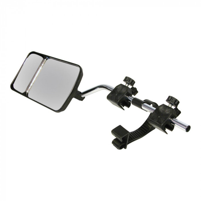 Oglinda exterioara auto auxiliara atasabila Scope , dubla, cu sticla oglinda unghi mort reglabila, set 2 buc AutoDrive ProParts