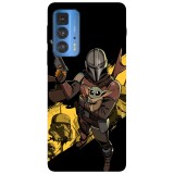 Husa compatibila cu Motorola G20 model Don&amp;#039;t hurt my Baby Yoda, Silicon, TPU, Viceversa, Transparent, Carcasa