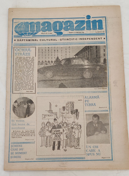 Ziarul MAGAZIN (10 februarie 1990) serie nouă Nr. 6