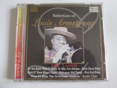 Rar! 2 x CD The greatest selection of Louis Armstrong,gold sound de luxe 1997 foto