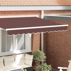 vidaXL Marchiza Valance pentru cadru de 2.5m, maron, 2.3x0.2m