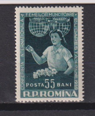CONFERINTA INTERNATIONALA A FEMEILOR - BUDAPESTA LP. 409 MNH foto