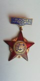 QW9 L 46 - Insigna - tematica comunism - Fruntas in intrecerea socialista - 1971, Romania de la 1950