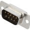 Conector D-Sub 9 pini THT aurit