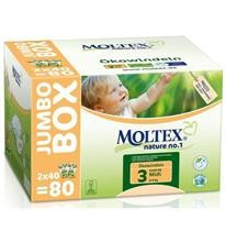 Scutece Eco pentru Bebelusi 4-9kg Nr.3 Jumbo Moltex 80buc Cod: BG265571.2 foto