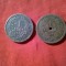 2 Monede 1 kreuzer Ungaria 1882 cal. slaba, gaurit si 1891 cal. Buna-F.Buna