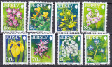 Jersey 2006 flori salbatice MI 1247-1254 MNH, Nestampilat