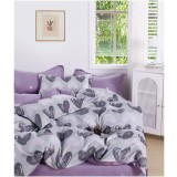 Lenjerie pat single,bumbac finet,4 piese,cearceaf cu elastic 140x200cm,cearceaf pilota 150x220cm,2 fete de perna 50x80cm-A1148