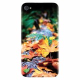 Husa silicon pentru Apple Iphone 4 / 4S, Autumn Leaves