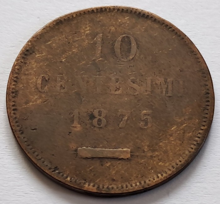 San Marino, 10 Centesimi 1875