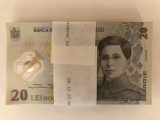 Fisic 100 bancnote 20 lei UNC NECIRCULATE SERII CONSECUTIVE