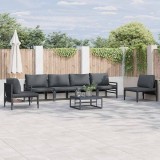 vidaXL Set de canapele pentru grădină 6 pcs Antracit Oţel