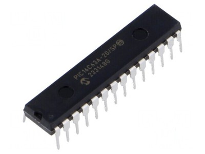 Microcontroler PIC 20MHz cu GPIO, I2C, ICSP, SPI, USART THT foto