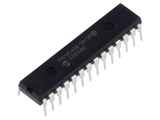 Microcontroler PIC 20MHz cu GPIO, I2C, ICSP, SPI, USART THT