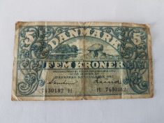 Danemarka 5 Kronor 1942 foto