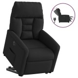 vidaXL Fotoliu electric rabatabil cu ridicare, negru, textil 3303054