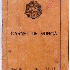 AMS# - CARNET DE MUNCA R.P.R., SAVROMLEMN, RADAUTI