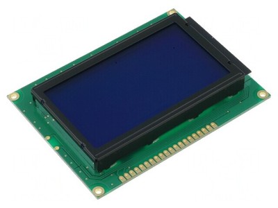 Afișaj LCD Grafic 128x64 Albastru 93x70mm foto
