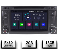 Navigatie Volkswagen Touareg Multivan T5, Android 10, QUADCORE PX30 2GB RAM + 16GB ROM cu DVD, 7 Inch - AD-BGWVWTRGP3 foto