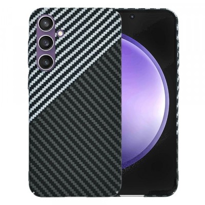 Husa pentru Samsung Galaxy S23 FE S711, Techsuit, Carbonite FiberShell, Neagra Gri foto
