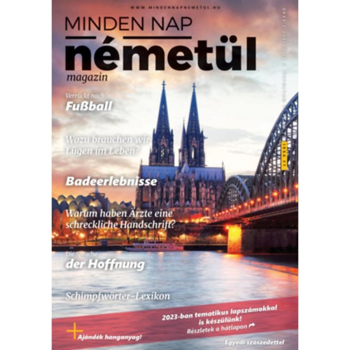 Minden Nap N&eacute;met&uuml;l - 2023. j&uacute;lius - 7. &eacute;vfolyam 7. sz&aacute;m