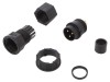 Conector circular 3 pini aurit 20A