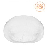 Set 100 Buc Căști Protecție Duș Transparent Plastic - Baie, Păr Uscat, Coafură, Igienic, Universal