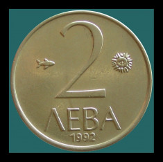 BULGARIA KM#203 - 2 Leva 1992 - ?25.1mm - 5g foto