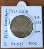 2 zloți 2002 Polonia, fotbal, Europa