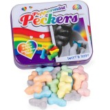 Bomboane Penis Willie Shaped Rainbow Candy aroma Menta#