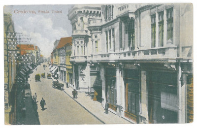 2877 - CRAIOVA, Street Unirii, Romania - old postcard - used - 1925 foto