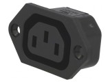 Conector Alimentare AC IEC 60320 10A 250V IP30
