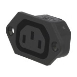 Conector Alimentare AC IEC 60320 10A 250V IP30