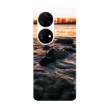 Husa compatibila cu Huawei Nova Y70 model Sea shore, Silicon, TPU, Viceversa, Transparent, Carcasa