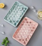 Set de 2 tavi pentru gheata Totken, silicon, albastru/roz, 24,8 x 14,4 x 3,3 cm