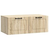 vidaXL Oglindă TV montată pe perete Stejar Sonoma 78,5 x 41 x 30 cm 899367