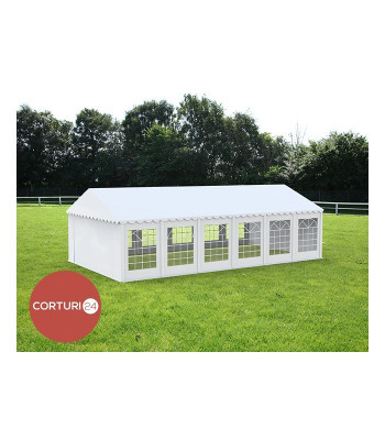 Cort Evenimente Economy, PVC alb, 3x12 m - Corturi24 foto