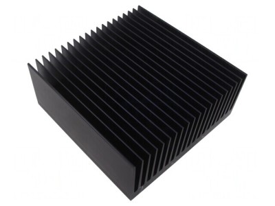 Radiator Extrudat cu Aripioare Negru 200x200x83mm foto