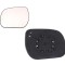 Geam oglinda exterioara cu suport fixare Toyota Verso (R20), 03.2009-03.2013, Stanga, incalzita; geam convex; cromat