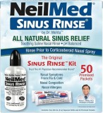 Kit irigare nazală NeilMed Sinus Rinse cu plicuri saline