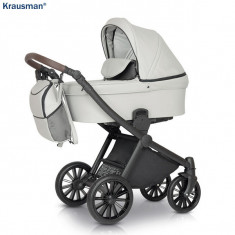 Krausman - Carucior 3 in 1 Rider Soft Light Grey foto