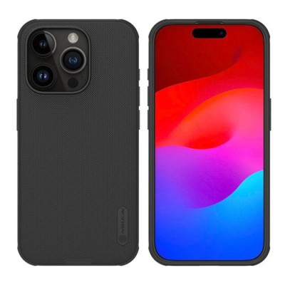 Husa pentru iPhone 15 Pro - Nillkin Super Frosted Shield Pro - Black foto