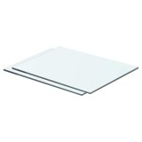 VidaXL Rafturi, 2 buc., 40 x 25 cm, panouri sticlă transparentă