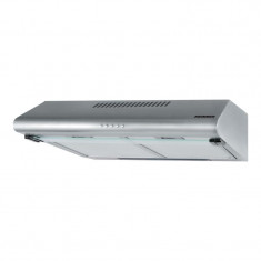 Hota CleanAir Heinner, 2 x 60 W, 326.4 m3/h, 60 cm, 2 motoare, LED, inox, filtru aluminiu, Argintiu