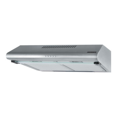 Hota CleanAir Heinner, 2 x 60 W, 326.4 m3/h, 60 cm, 2 motoare, LED, inox, filtru aluminiu, Argintiu foto