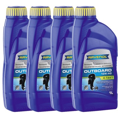 Pachet 4 litri ulei Ravenol 4T Outboardoel 10W40 foto