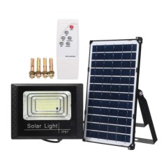 Proiector 100W 240LED cu panou solar, telecomanda