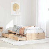 Cumpara ieftin Cadru de pat fără saltea, 90x200 cm, lemn masiv pin