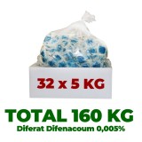 160 KG raticid pentru șobolani și șoareci plicuri pastă Diferat, difenacoum 50 ppm (0,005%)